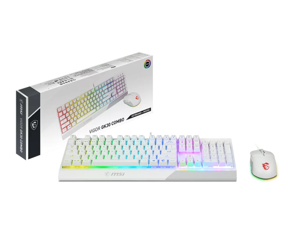 Клавиатура MSI VIGOR GK30 COMBO WHITE US 5
