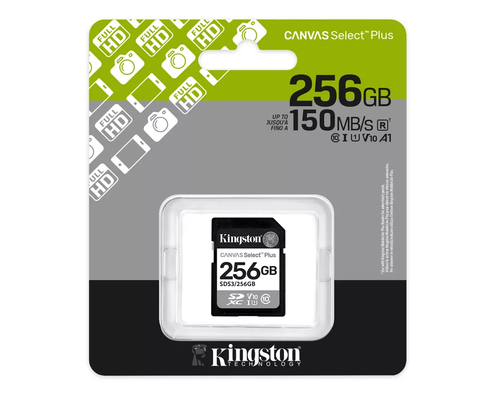 Флаш карта 256G SD KINGST CANVAS SEL+ G3 2