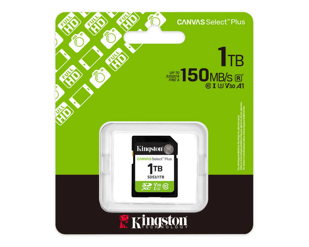 Флаш карта 1TB SD KINGST CANVAS SEL+ G3 2