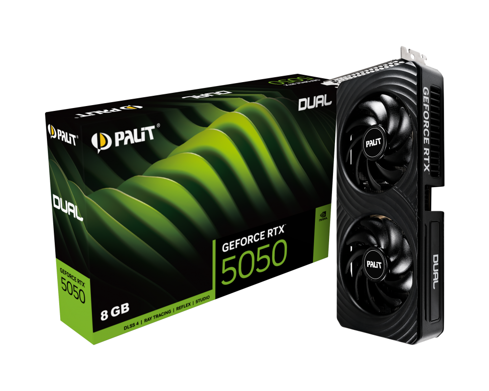 Видеокарта Palit GeForce RTX 5050 Dual 8GB 7