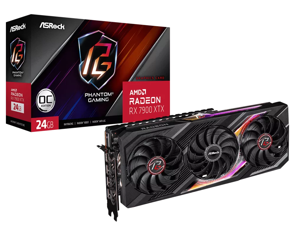 Видеокарта ASROCK RX7900XTX PHANTOM 24 OC 5