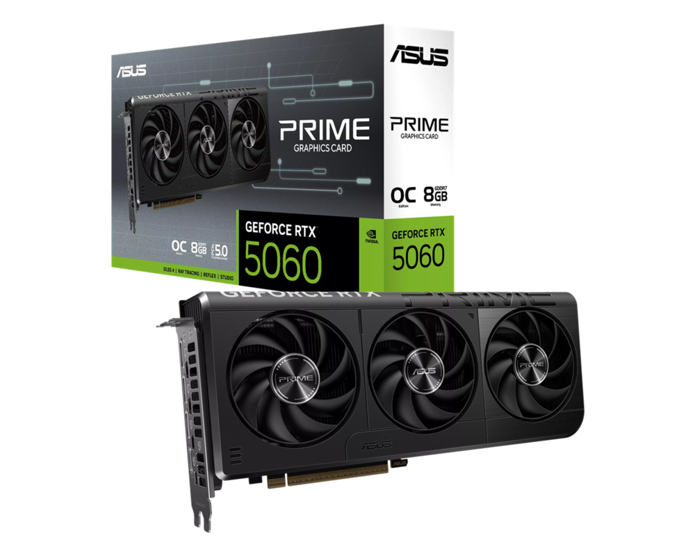 Видеокарта Asus Prime GeForce RTX 5060 8GB GDDR7 OC 15