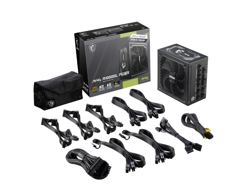 Захранване MSI MPG A1000GL PCIE5 2