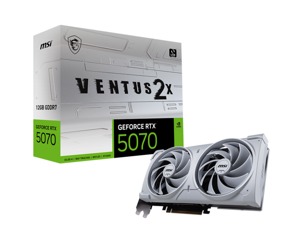 Видеокарта MSI RTX5070 12G VENTUS 2X WHIT 5