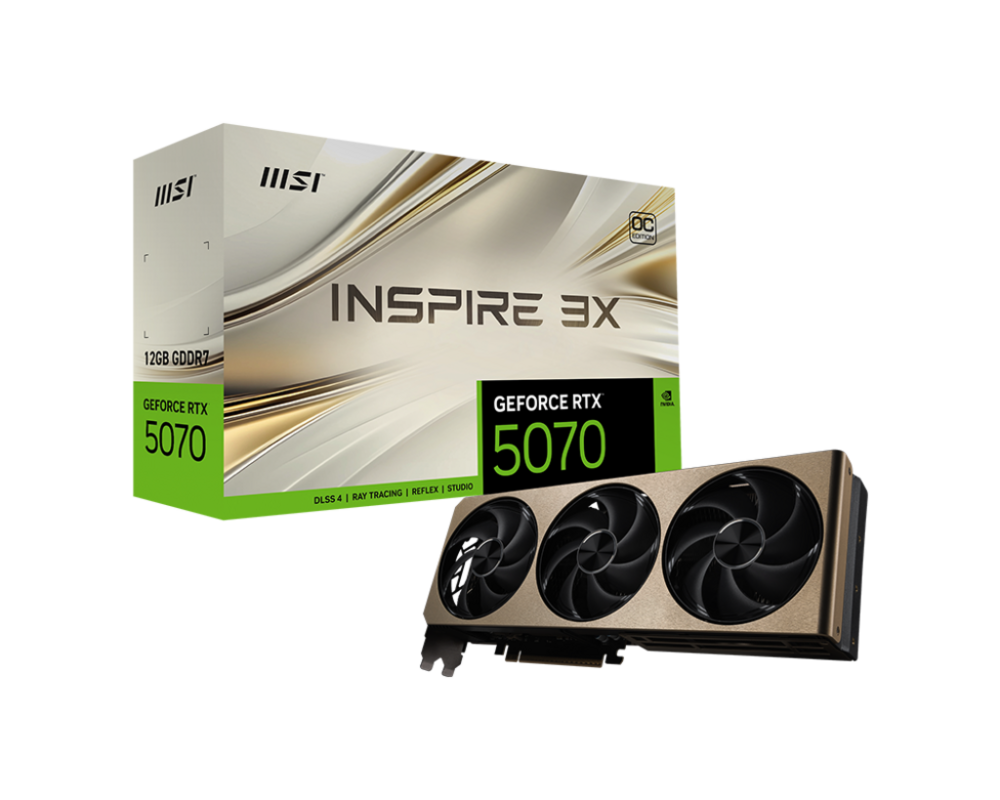 Видеокарта MSI RTX5070 12G INSPIRE 3X OC 5