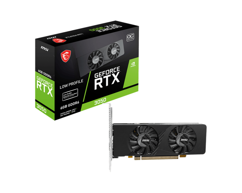 Видеокарта MSI RTX3050 LP E 6G OC 5