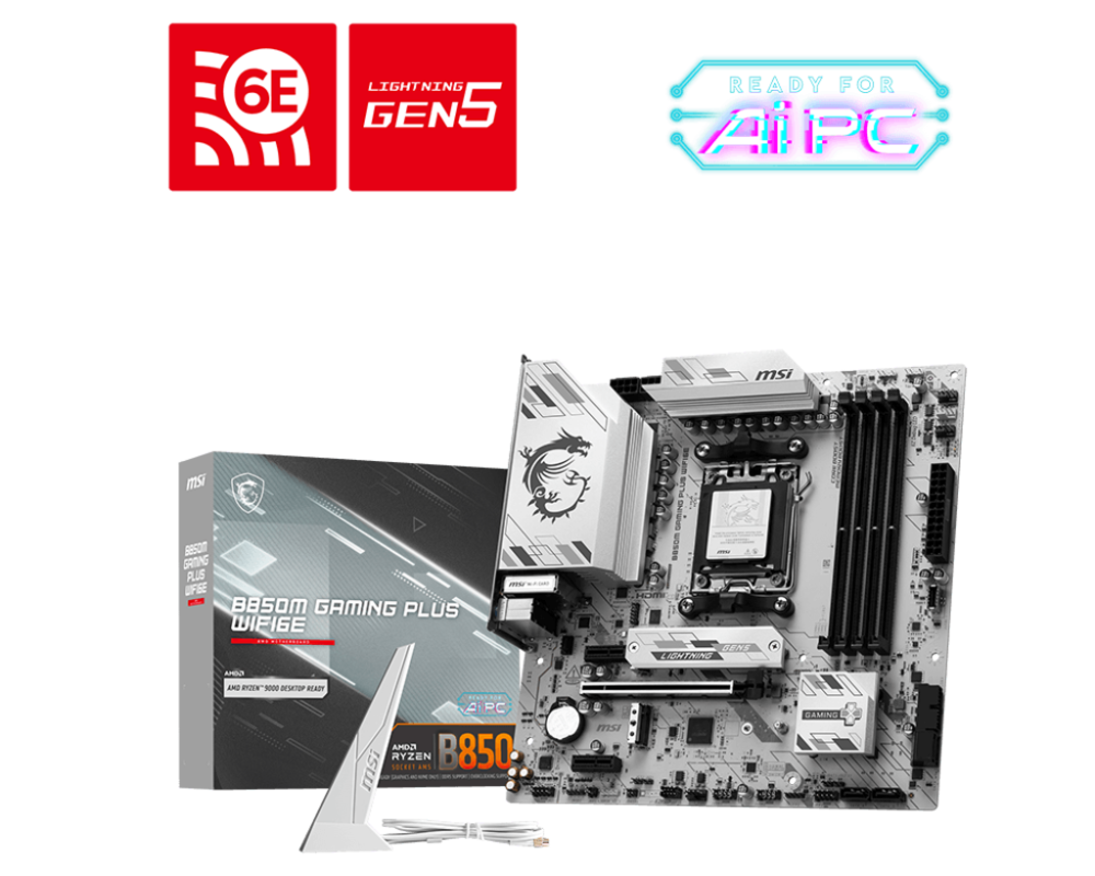 Дънна платка MSI B850M GAMING PLUS WIFI6E 4