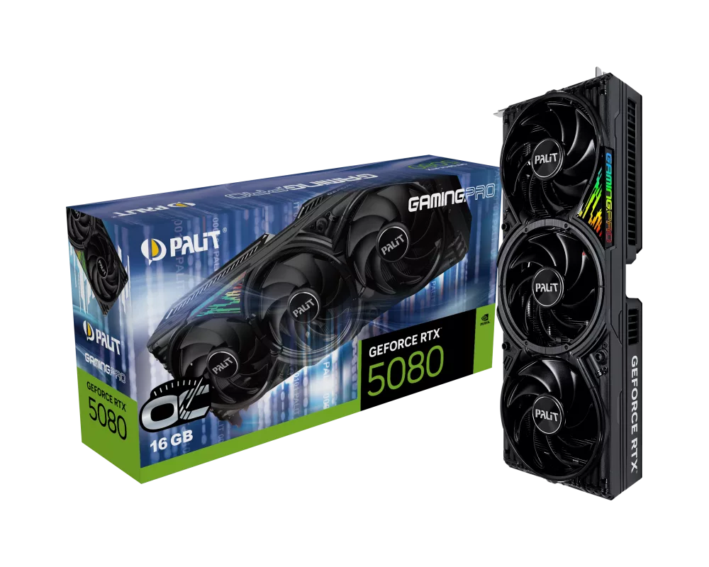 Видеокарта PALIT RTX5080 GAMINGPRO OC 16G 7