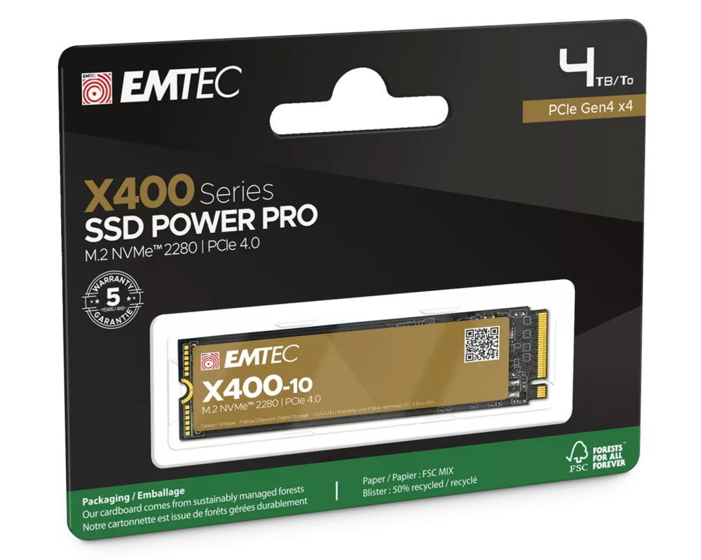 SSD EMTEC X410 4T M2 PCIE4 3