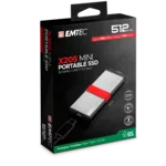 <span>SSD</span> EMTEC EXT SSD X205 512G /USB-C <span class='catalog-num-in-name'>ECSSD512GX205</span> - 