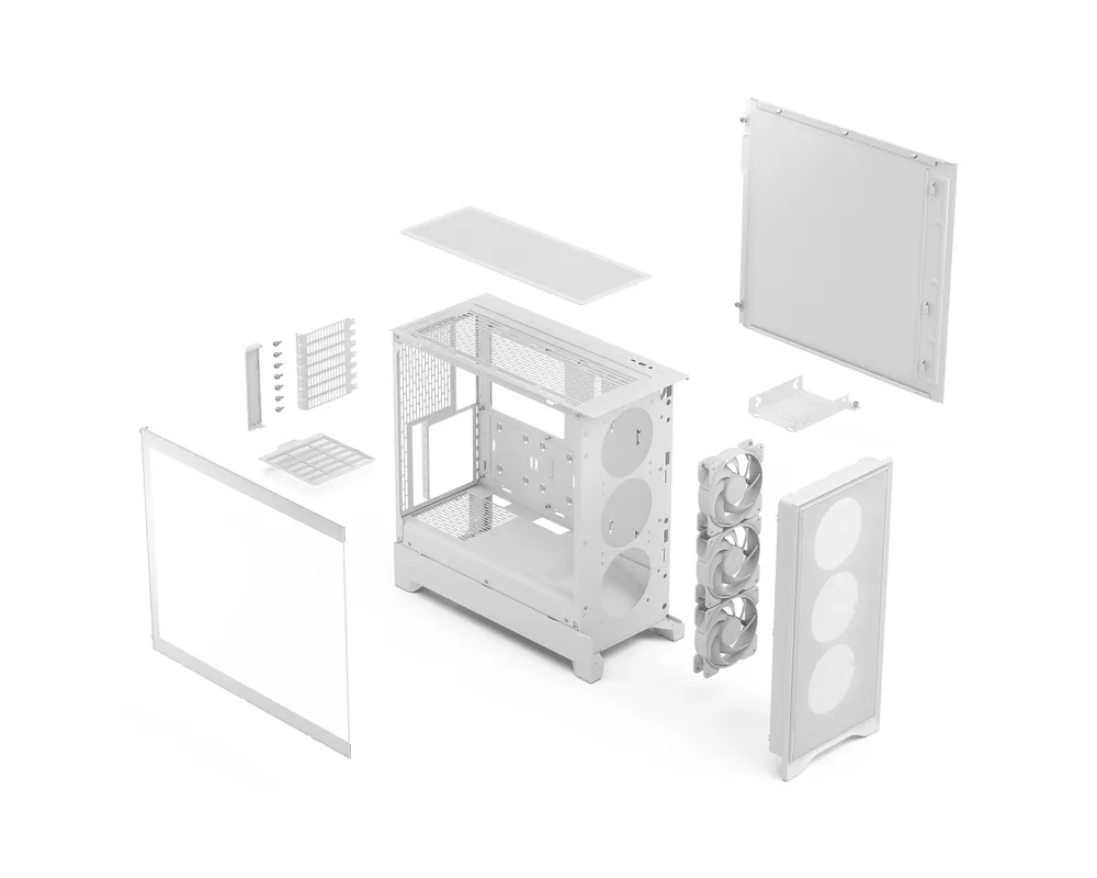 Кутия Fractal design POP 2 AIR WHITE TG RGB 10