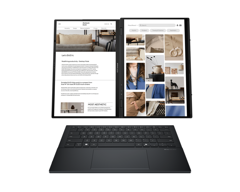 Лаптоп ASUS Zenbook Duo 2024 UX8406CA-QL077X 2 Лаптоп ASUS Zenbook Duo 2024 UX8406CA-QL077X 2