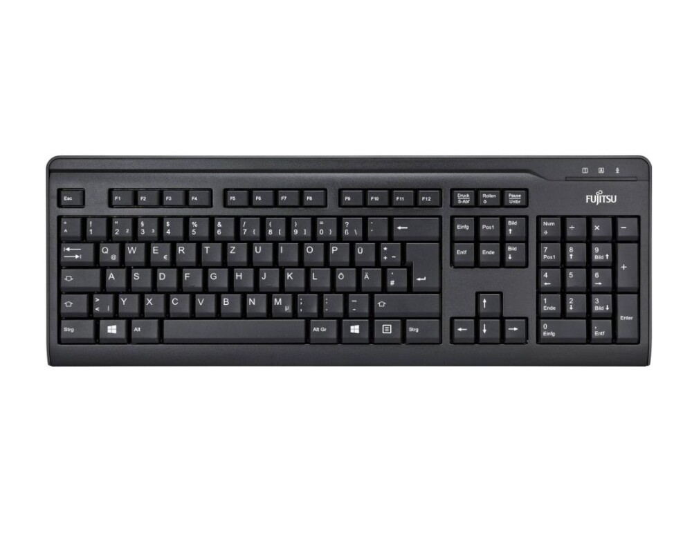 Клавиатура Fujitsu KB410 USB BG/US, Черна 2