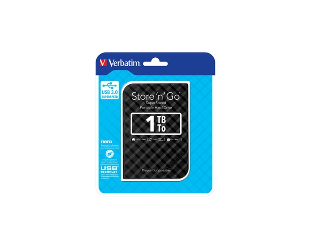 Твърд диск Verbatim STORE 'N' GO 2.5" (6.35CM) Gen 2 1TB USB 3.0 Black 2