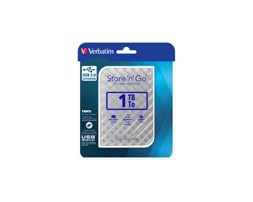 Твърд диск Verbatim 1TB Store 'n' Go USB3.0 2