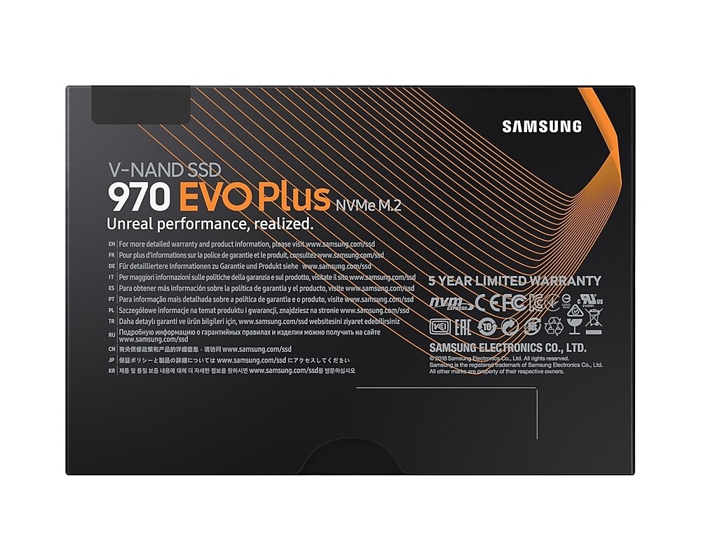 SSD 1TB Samsung 970 EVO Plus M.2 2280 PCIe 3.0 NVMe SSD 7