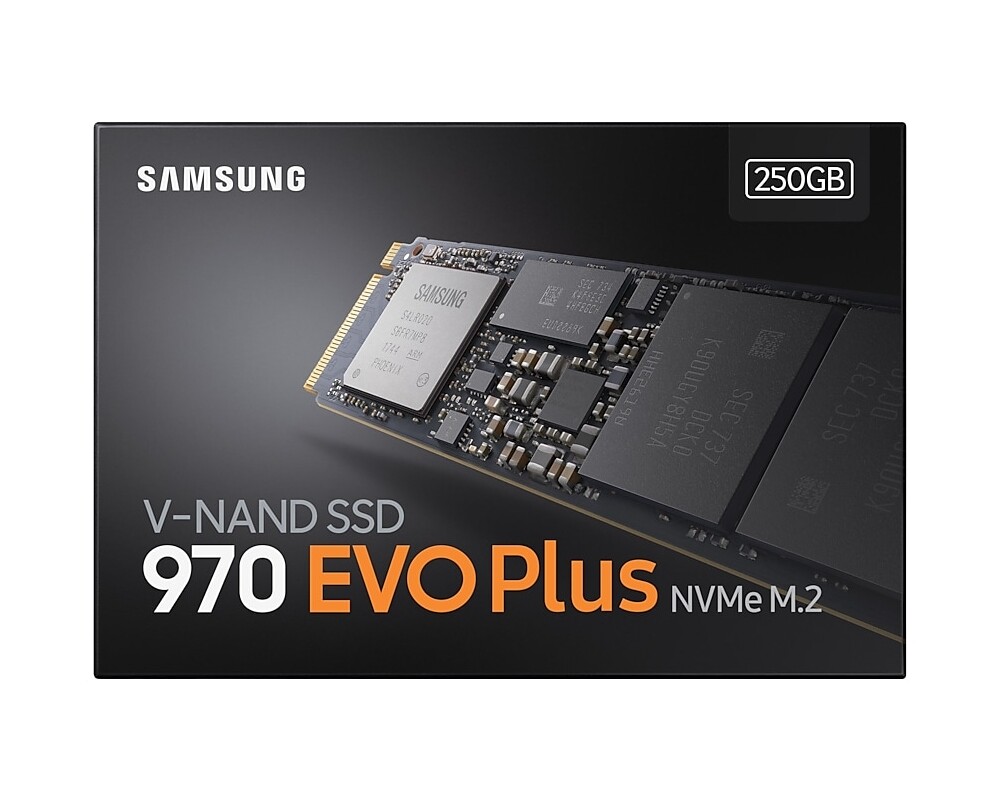 SSD 250GB Samsung 970 EVO Plus M.2 2280 PCIe 3.0 NVMe SSD 5