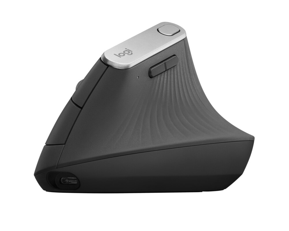 Мишка Logitech MX Vertical USB Type C, вертикална 910-005448 - тъмносива 4