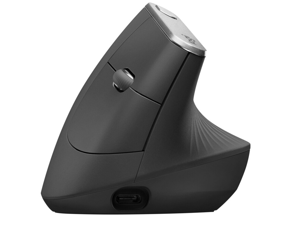 Мишка Logitech MX Vertical USB Type C, вертикална 910-005448 - тъмносива 3