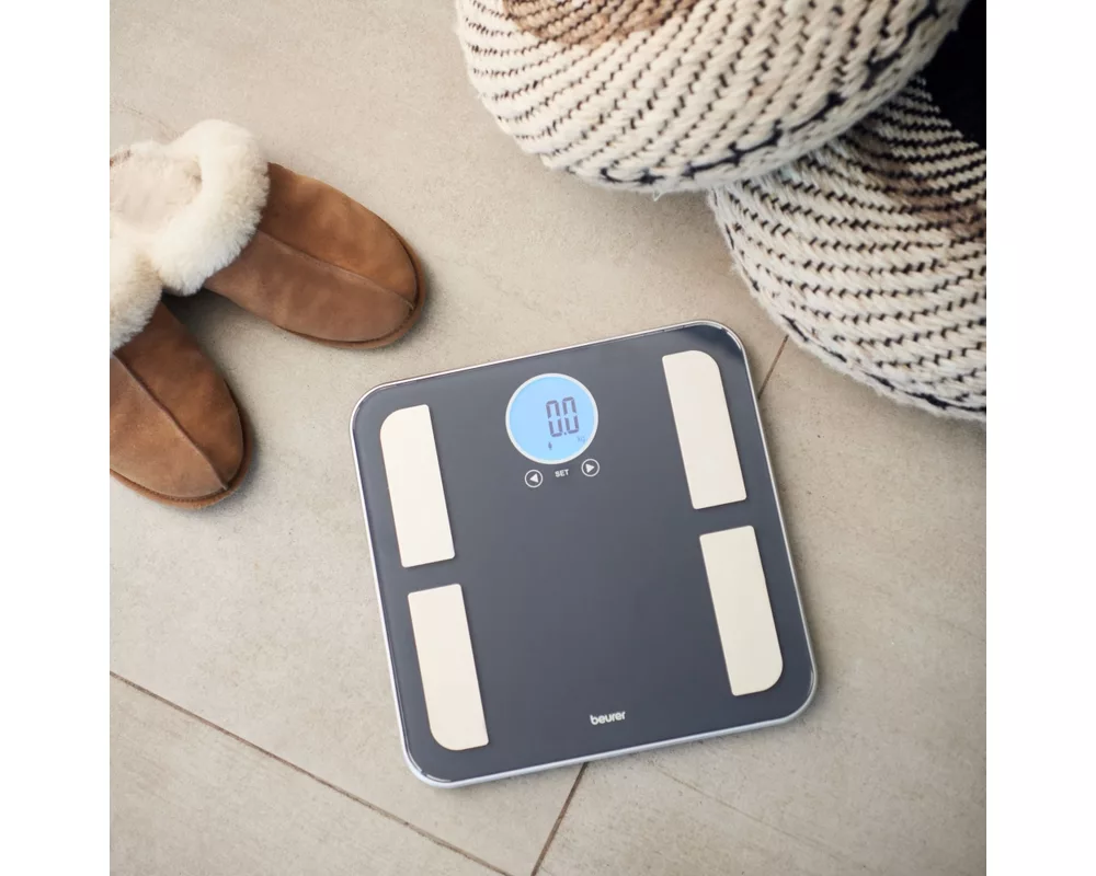 Смарт кантар Beurer BF 195 diagnostic bathroom scale; round LCD display; Weight 4