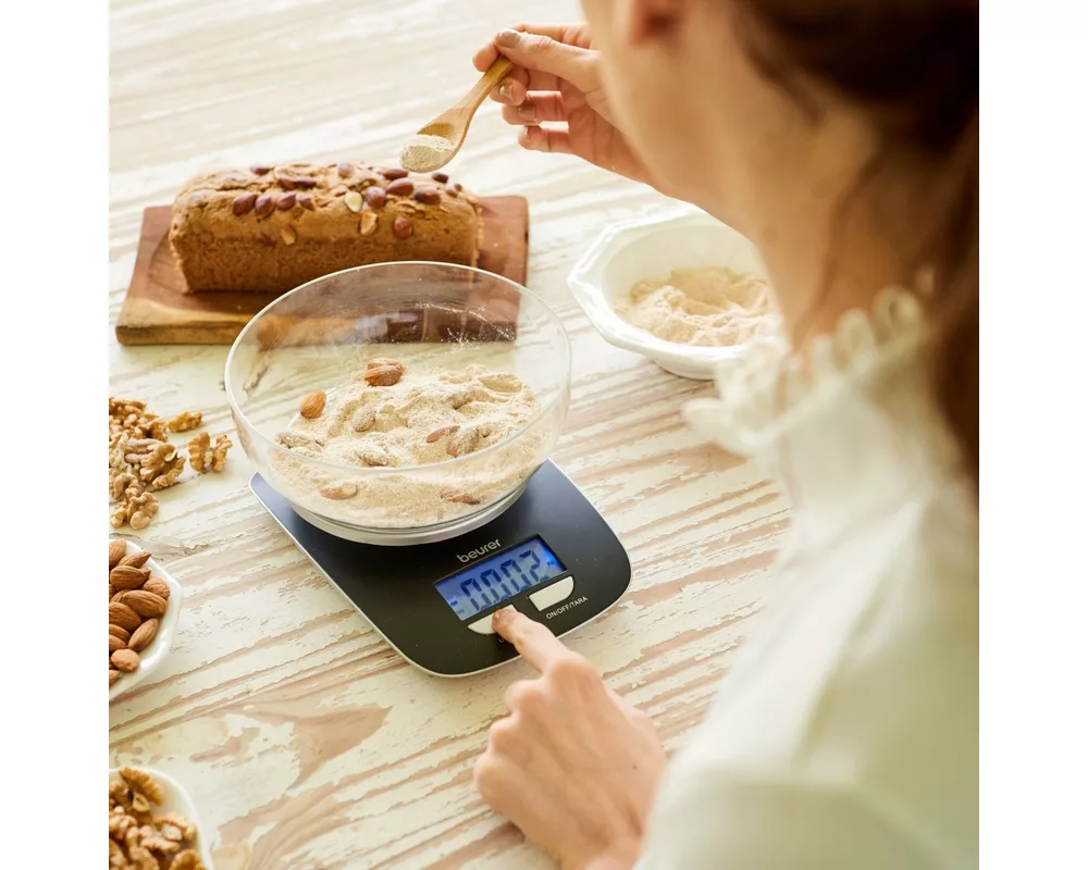 Смарт кантар Beurer KS 25 kitchen scale; Bowl with 1.2 litre capacity;3 kg / 1 g 5