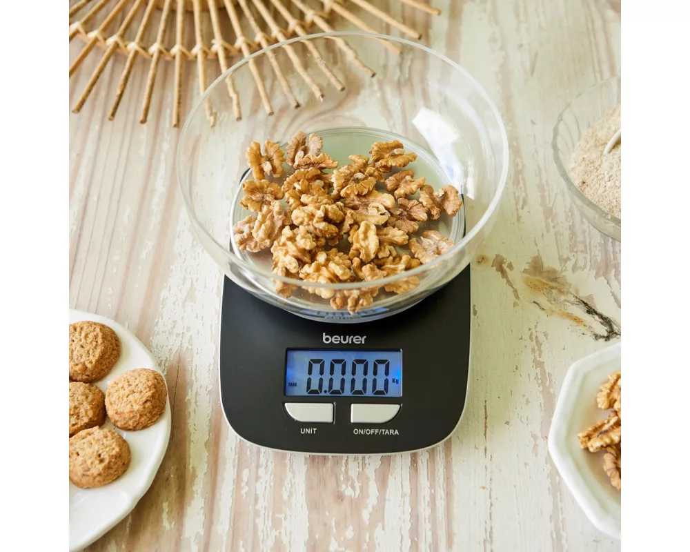Смарт кантар Beurer KS 25 kitchen scale; Bowl with 1.2 litre capacity;3 kg / 1 g 2