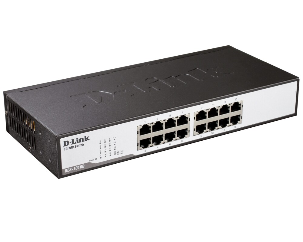 Switch (Комутатор) D-Link DES-1016D/E 16-Port 10/100Mbps Fast Ethernet Unmanaged DES-1016D/E 3