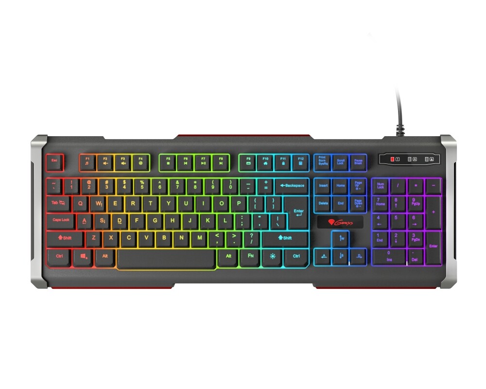 Клавиатура Genesis Gaming Keyboard Rhod 400 Rgb Backlight Us Layout 2