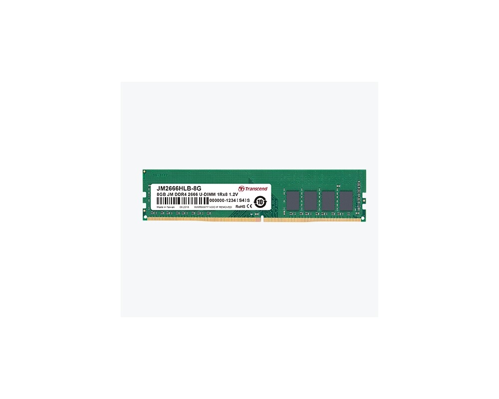 Памет Transcend 16GB JM DDR4 2666Mhz U-DIMM 2Rx8 1Gx8 CL19 1.2V 2