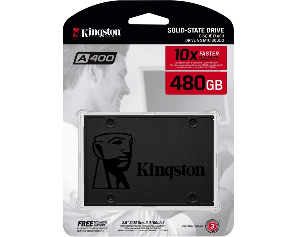 SSD 480GB Kingston SSD A400 SATA3 6Gb 3
