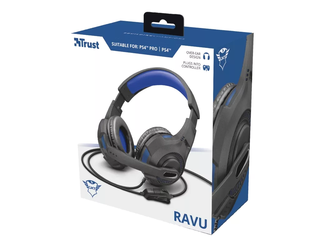 Слушалки TRUST GXT 307B Ravu Gaming Headset for PS4/ PS5 - blue 4