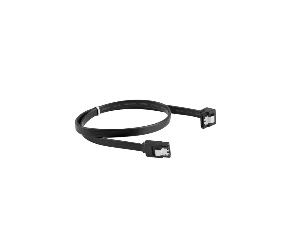 Кабел Lanberg SATA DATA III (6GB/S) F/F cable 50cm metal clips angled 3