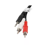 <span>Аудио кабел</span> Lanberg mini jack 3.5mm (M) 3 pin -> 2X RCA (chinch) (M) cable 2m <span class='catalog-num-in-name'>CA-MJRC-10CC-0020-BK</span> - 