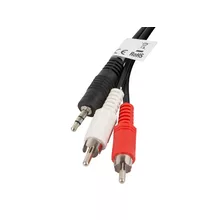  Lanberg mini jack 3.5mm (M) 3 pin -> 2X RCA (chinch) (M) cable 2m 146112 CA-MJRC-10CC-0020-BK на топ цена - PIC.bg