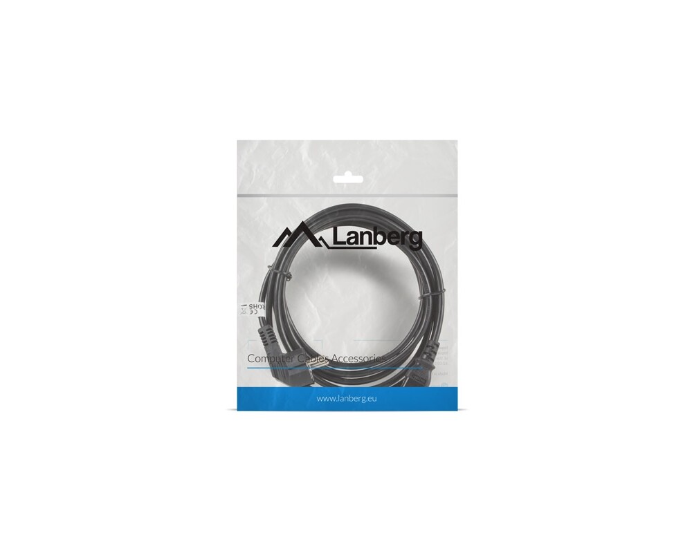 Кабел Lanberg CEE 7/7 -> IEC 320 C13 power cord 3m VDE 4