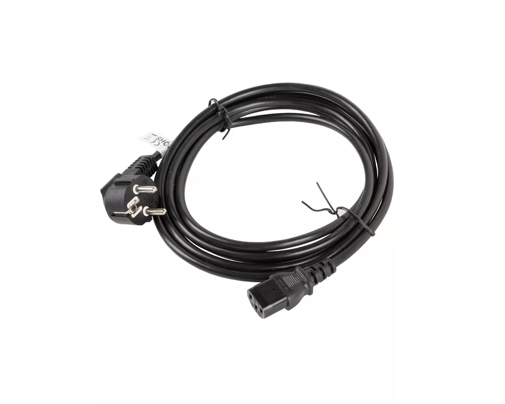 Кабел Lanberg CEE 7/7 -> IEC 320 C13 power cord 3m VDE 2