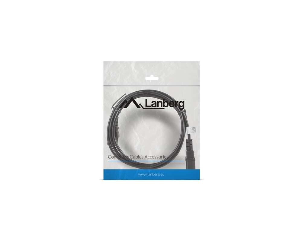 Кабел Lanberg extension power supply cable IEC 320 C13 -> C14 1.8m VDE 4