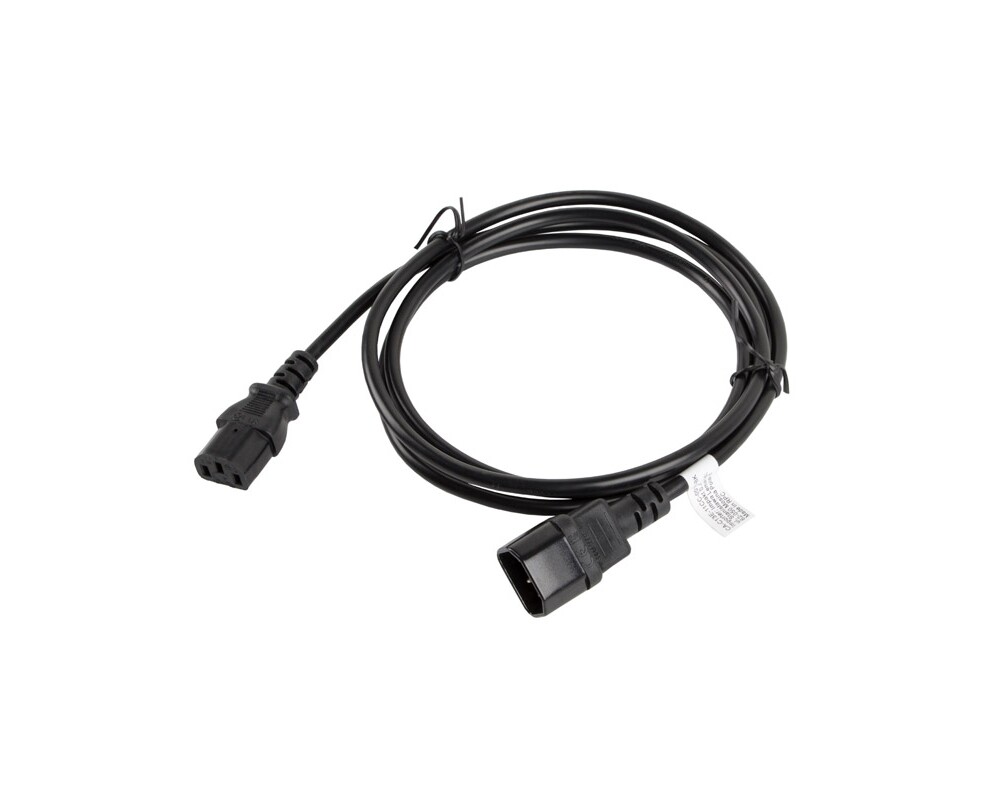 Кабел Lanberg extension power supply cable IEC 320 C13 -> C14 1.8m VDE 2