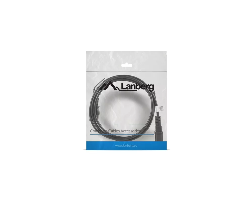 Кабел Lanberg extension power supply cable IEC 320 C13 -> C14 1.8m VDE 4