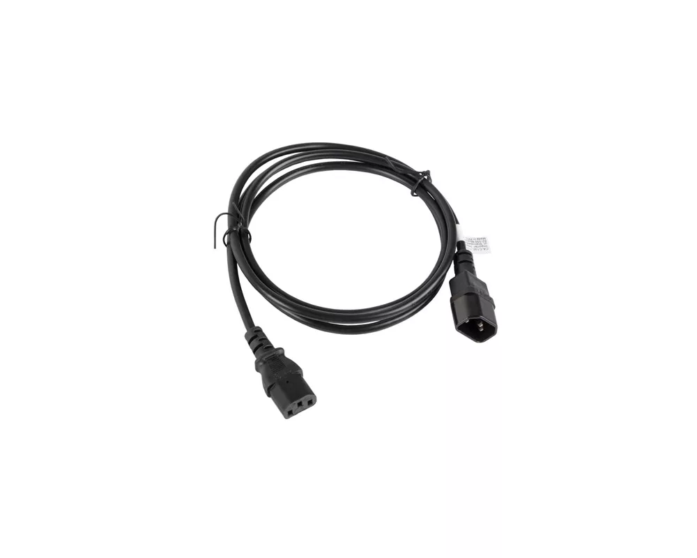 Кабел Lanberg extension power supply cable IEC 320 C13 -> C14 1.8m VDE 3