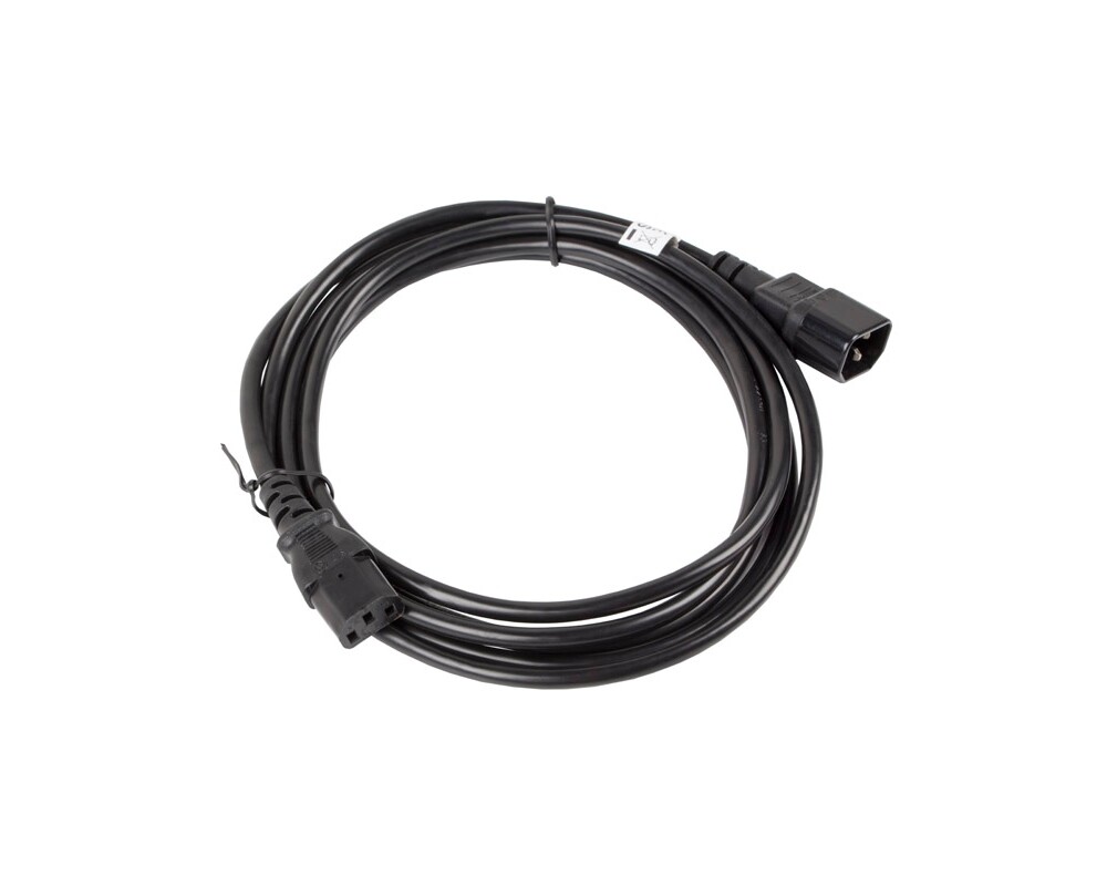 Кабел Lanberg extension power supply cable IEC 320 C13 -> C14 3m VDE 3