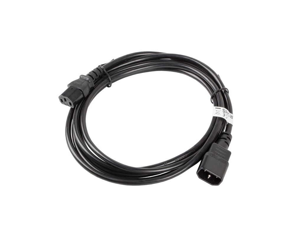 Кабел Lanberg extension power supply cable IEC 320 C13 -> C14 3m VDE 2