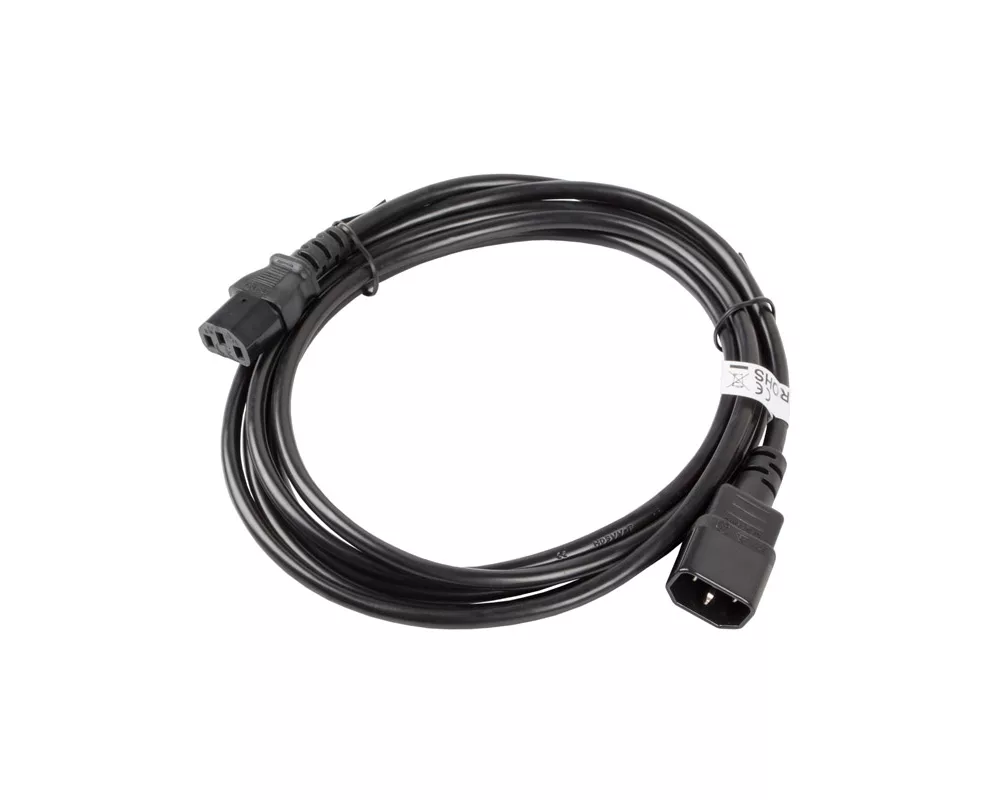 Кабел Lanberg extension power supply cable IEC 320 C13 -> C14 3m VDE 2