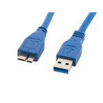 <span>Кабел</span> Lanberg USB MICRO-B (M)  ->  USB-A (M) 3.0 cable 0.5m <span class='catalog-num-in-name'>CA-US3M-10CC-0005-B</span> - 