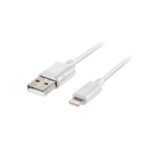 <span>Кабел</span> Lanberg LIGHTNING(M) ->  USB-A (M) cable 1m <span class='catalog-num-in-name'>CA-USLM-10CU-0010-WH</span> - 