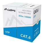<span>Мрежов кабел</span> Lanberg LAN cable UTP CAT.6 305m solid CCA <span class='catalog-num-in-name'>LCU6-10CC-0305-S</span> - 