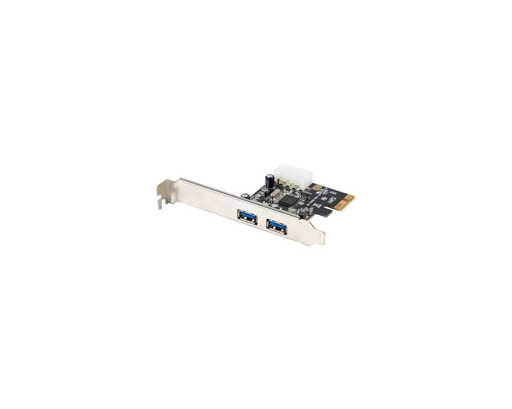 Мрежова карта Lanberg extension card PCI-express -> 2 x USB 3.1 gen 1 + low profile bracket 3