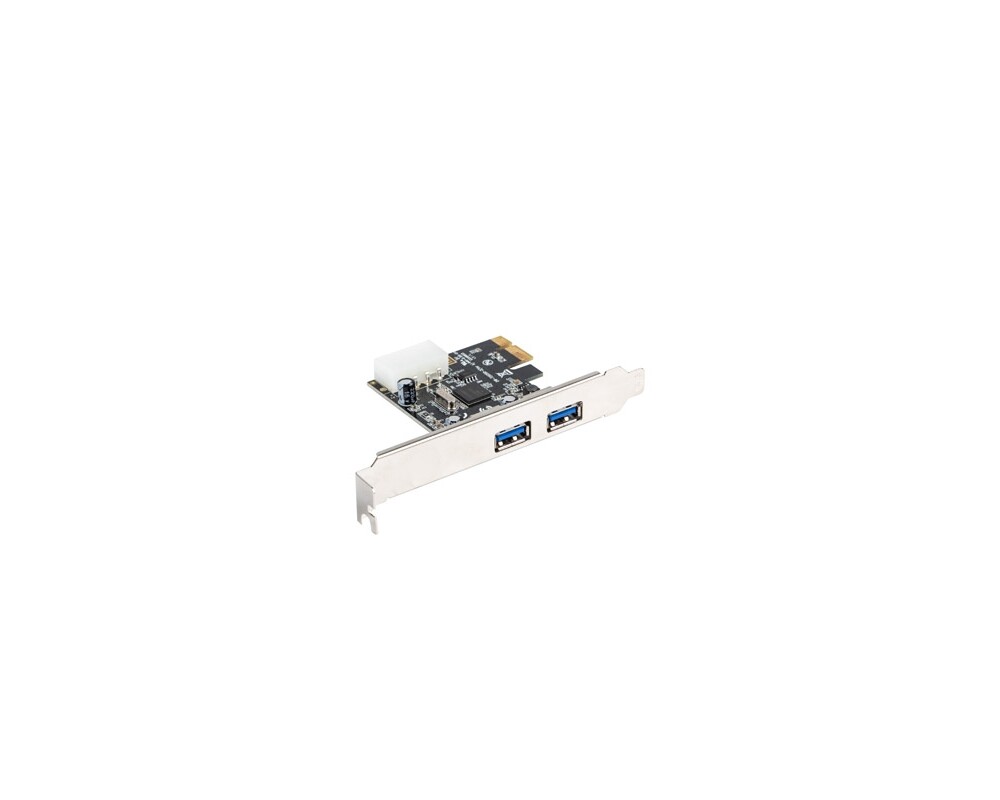 Мрежова карта Lanberg extension card PCI-express -> 2 x USB 3.1 gen 1 + low profile bracket 2