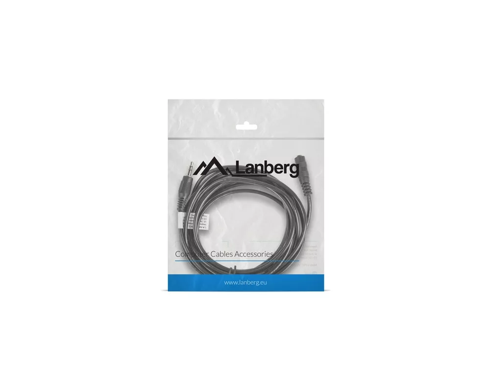 Кабел Lanberg extension cable mini jack 3.5mm M/F 3 pin 3m 3