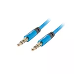 <span>Аудио кабел</span> Lanberg mini jack 3.5mm M/M 3 pin cable 2m <span class='catalog-num-in-name'>CA-MJMJ-10CU-0020-BL</span> - 